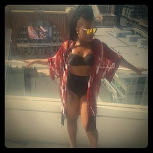 Womens high waist swim suit size Medium