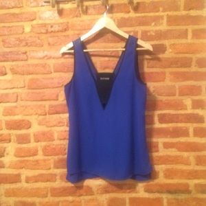 Express royal Blue Sleeveless Top w/bandeau strap
