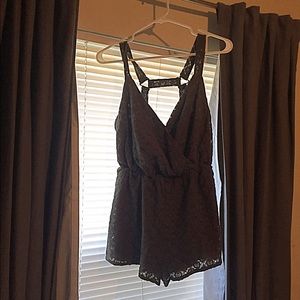 Hunter green romper size M