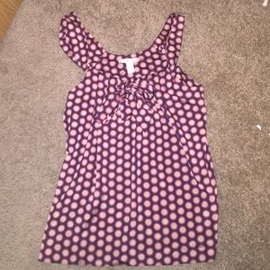 Banana Republic bow front tank top blouse