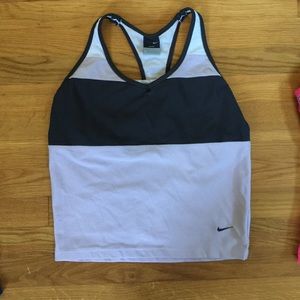 Slightly cropped Nike top! Great shape!