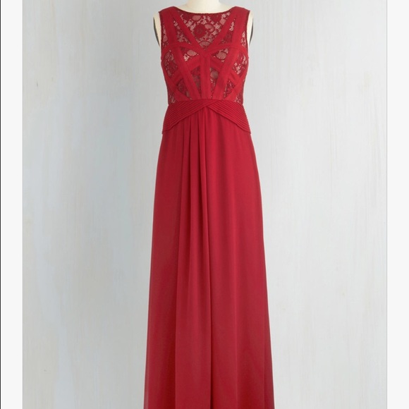 Red formal dress-Raspberry Radiance ModCloth dress