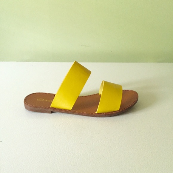 Double Band Slide-On Flats - Picture 2 of 4