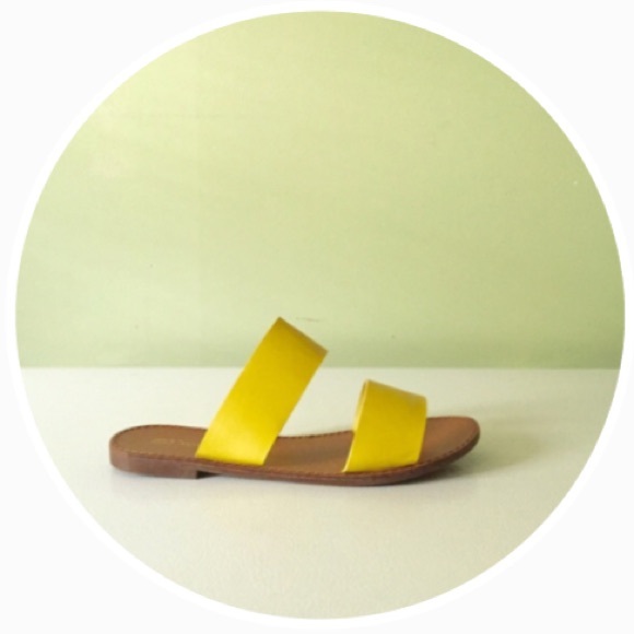 Double Band Slide-On Flats - Picture 1 of 4