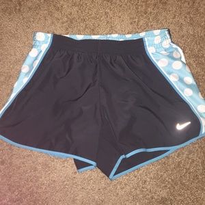 Nike dri-fit running shorts polka dots