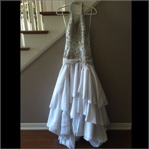 White Tony Bowls Mon Cheri Gown