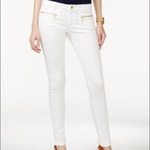 Michael Kors skinny white denim jeans