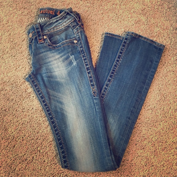 Rock Revival size 25 "Jen" straight leg jeans
