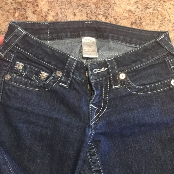 True religion flared jeans 25 worn maybe twice - Picture 3 of 4