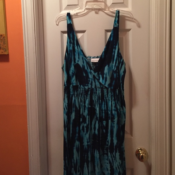 Tie dye maxi dress