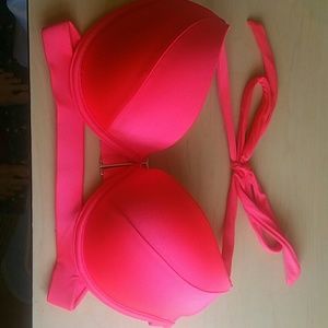 Victoria's Secret Fire Engine Red Bikini Top
