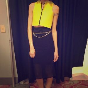 Two piece Top and Skirt