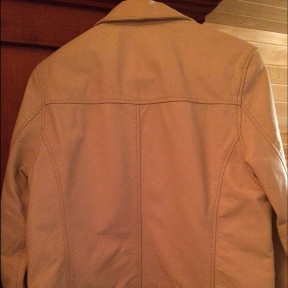 White Leather Jacket - Picture 2 of 3