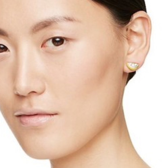 🚨SOLD🚨 kate spade 14k lemon stud earrings - Picture 2 of 4