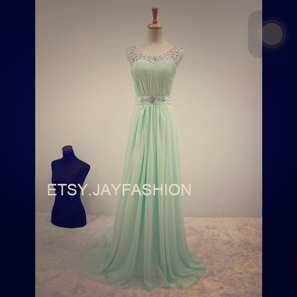 Turquoise Prom Dress