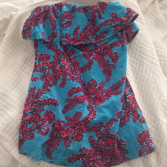 Lilly Pulitzer strapless top