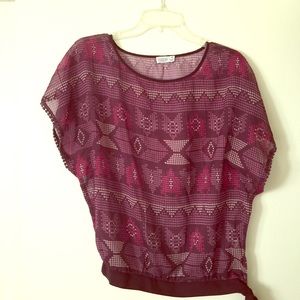 Charming Charlie's Purple Blouse