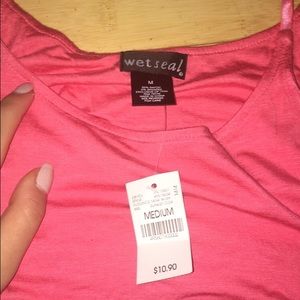 Pink crop top from wet seal!!!