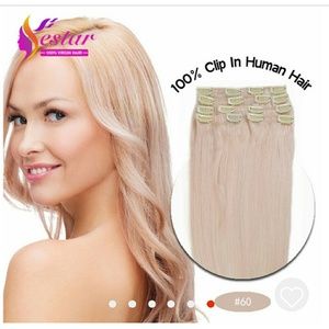 18" CLIP IN HAIR EXTENSIONS (NO #60)