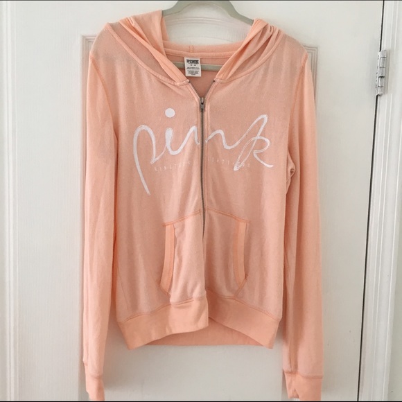 VS pink hoodie ( peach color )