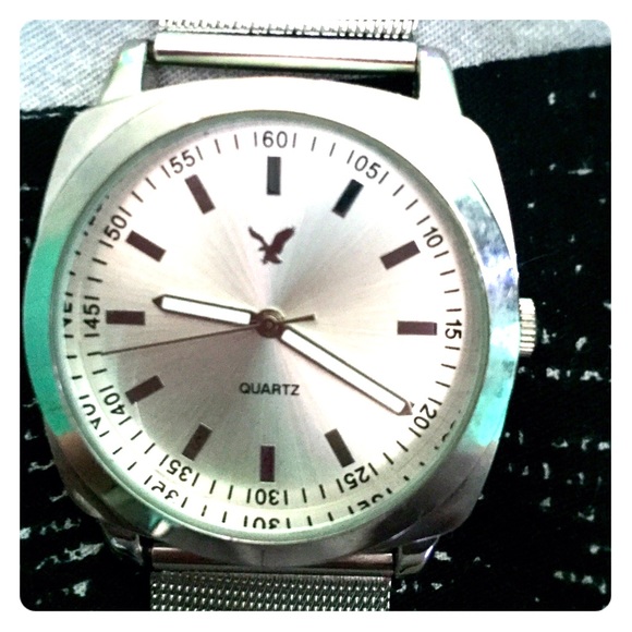 Silver American eagle watch