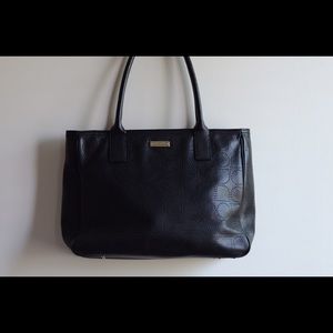 Kate Spade black leather shoulder bag