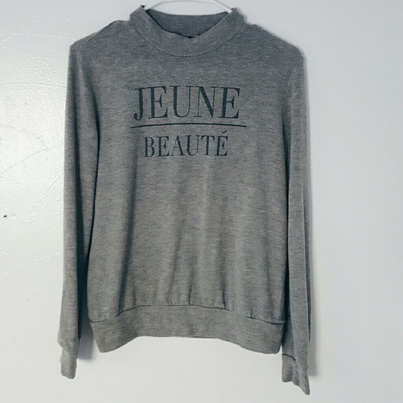 Forever21 french "young beauty" turtleneck