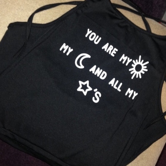 1 DAY SALE sun moon halter crop top festival tank - Picture 2 of 4