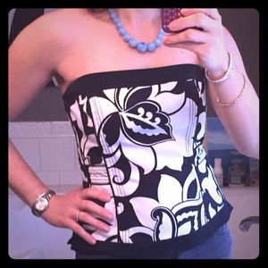 White House Black Market strapless top