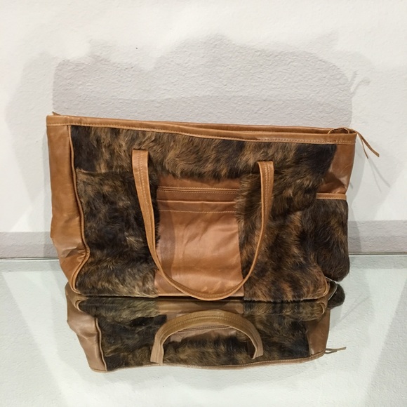 Custom Made Cowhide & Leather Tote