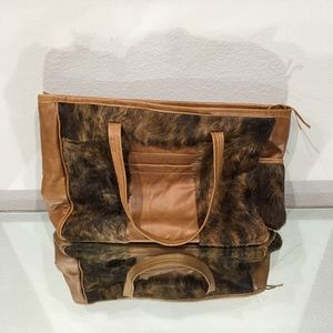 Custom Made Cowhide & Leather Tote