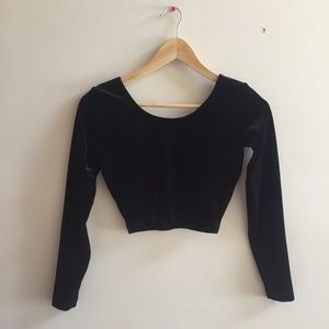 AA Velvet Crop Top