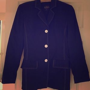 Nicole miller black and white blazer jacket