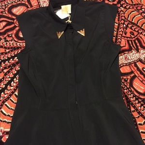 Western style peplum shirt