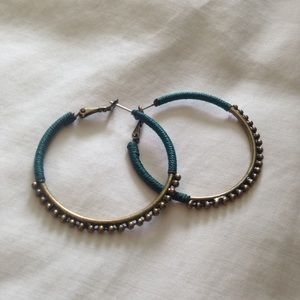 Emerald green earrings