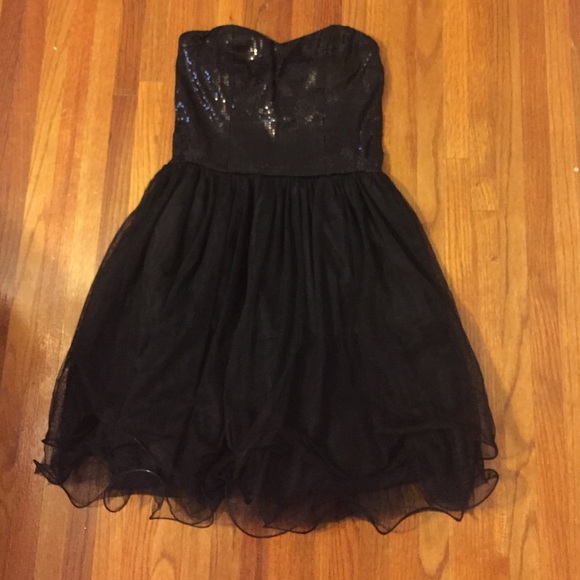 Black staples sequin dress