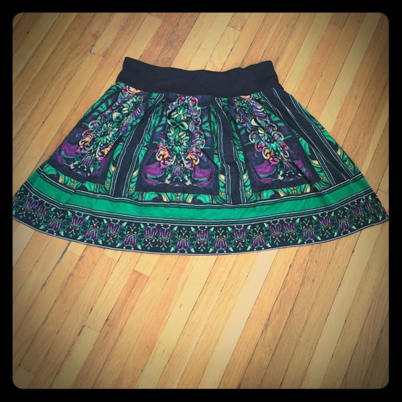 Anthropologie window pane skirt