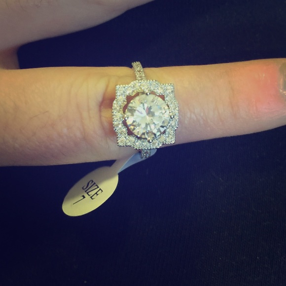 925 Sterling Silver ring Cubic Zirconia