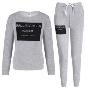 balenciaga sweatsuit gold