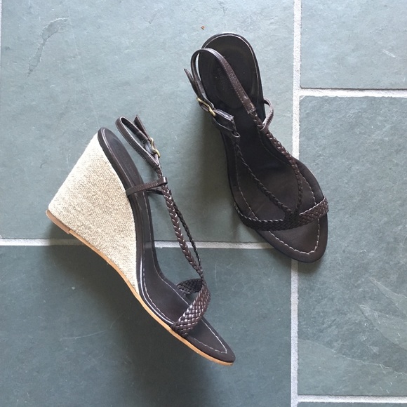J. Crew Shoes - J. Crew brown leather braided wedges J. Crew Shoes - J. Crew brown leather braided wedges