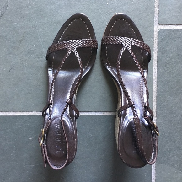 J. Crew Shoes - J. Crew brown leather braided wedges J. Crew Shoes - J. Crew brown leather braided wedges