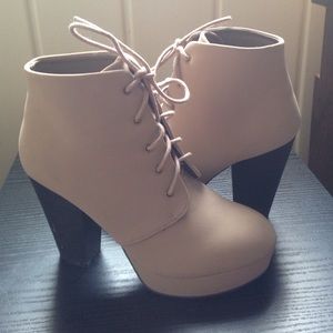 High heel booties