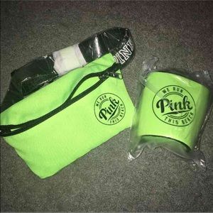 Pink Fanny Pack and Coozie