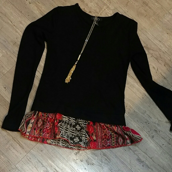 Red and black top from Deb size small