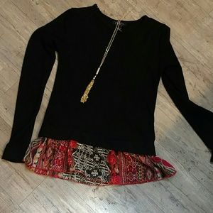Red and black top from Deb size small