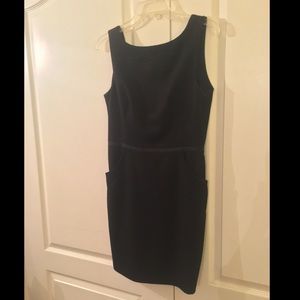 L'Agence Black Mini Dress With Lace Detail, Size 3