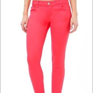 Celebrity pink coral stretch jeans size 3