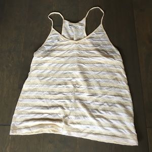 J.Crew (Hi Line) yellow/ lace striped racerback