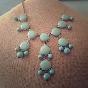 JCREW mint bubble necklace