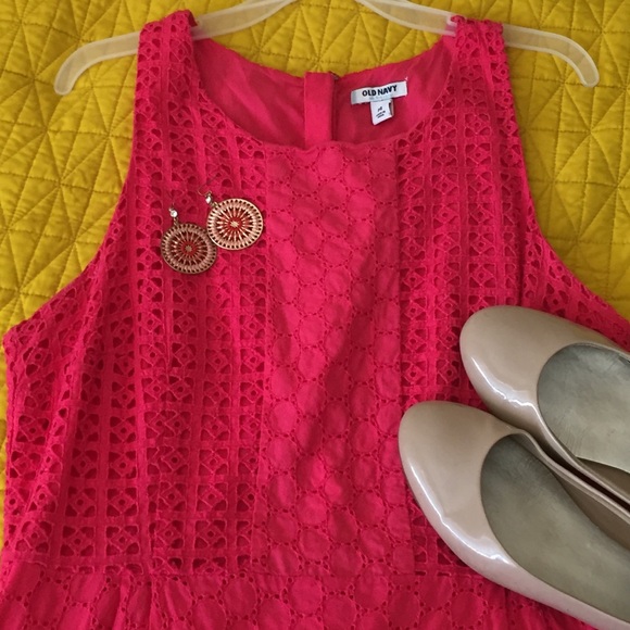 Bright Pink Lace Dress